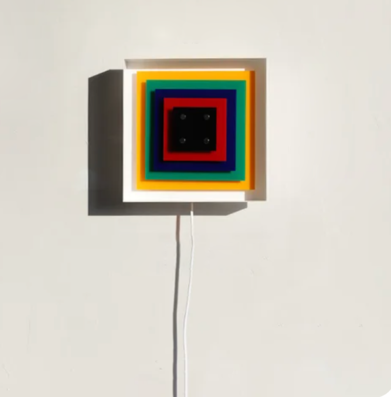 Light Squares Bauhaus Wall Lamp Plug-in White
