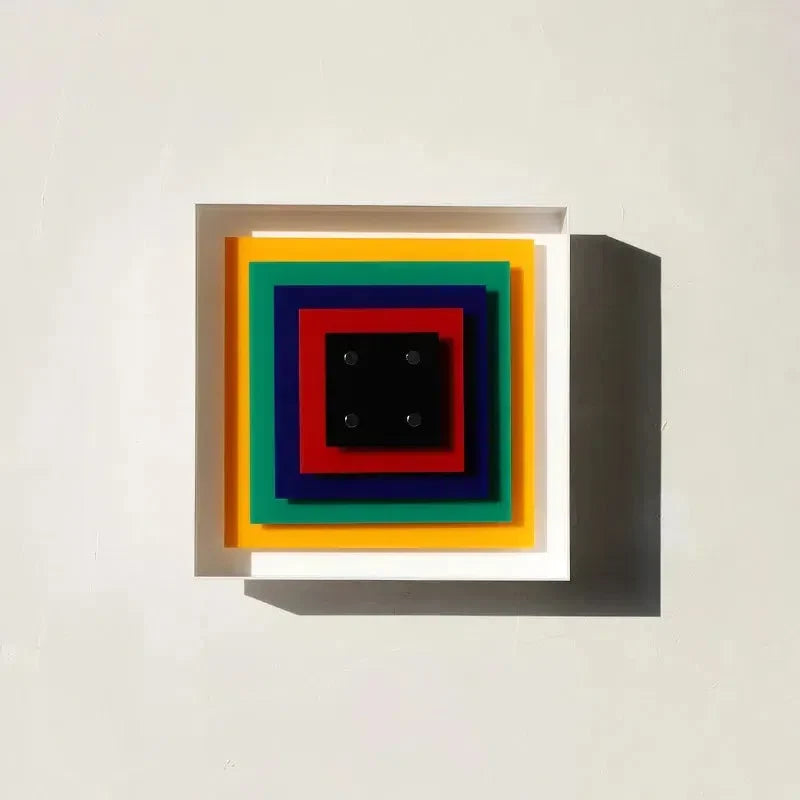 Light Squares Bauhaus Wall Lamp Hardwired White