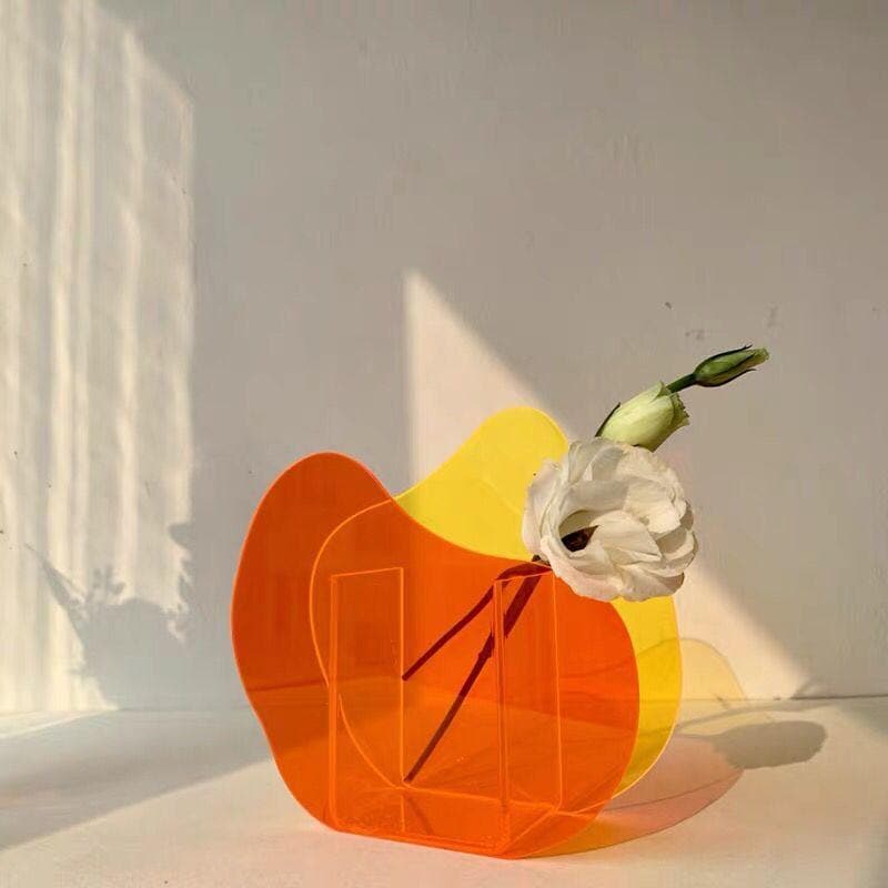 Light Transit Acrylic Vase & Desktop Accent - Final Sale