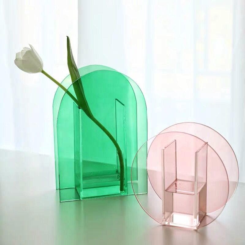 Light Transit Acrylic Vase & Desktop Accent - Final Sale