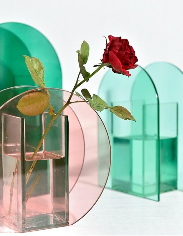 Light Transit Acrylic Vase & Desktop Accent - Final Sale