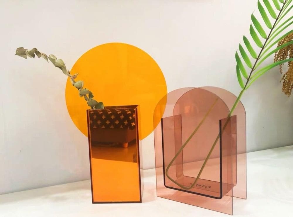 Light Transit Acrylic Vase & Desktop Accent - Final Sale