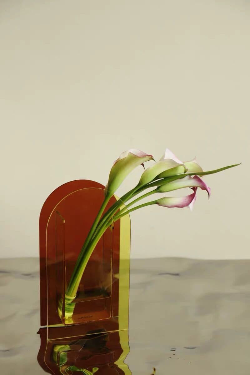 Light Transit Acrylic Vase & Desktop Accent - Final Sale