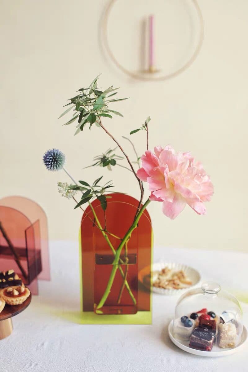 Light Transit Acrylic Vase & Desktop Accent - Final Sale
