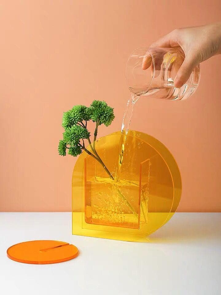 Light Transit Acrylic Vase & Desktop Accent - Final Sale