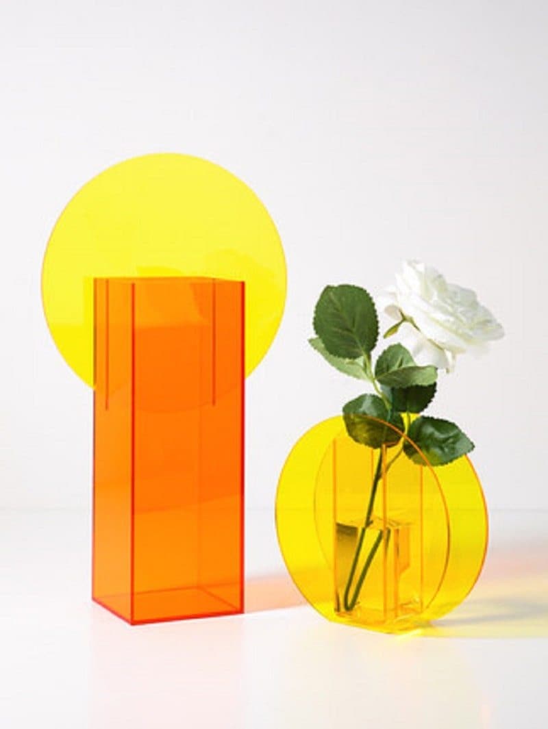 Light Transit Acrylic Vase & Desktop Accent - Final Sale