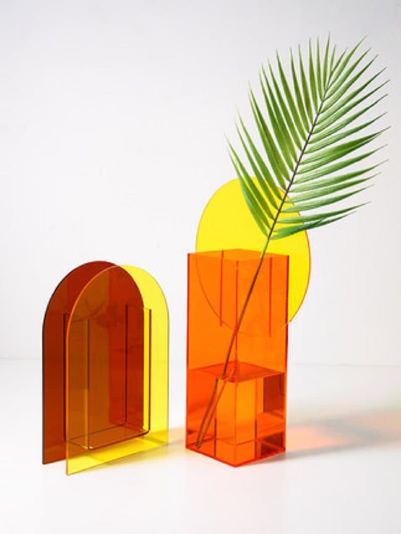 Light Transit Acrylic Vase & Desktop Accent - Final Sale