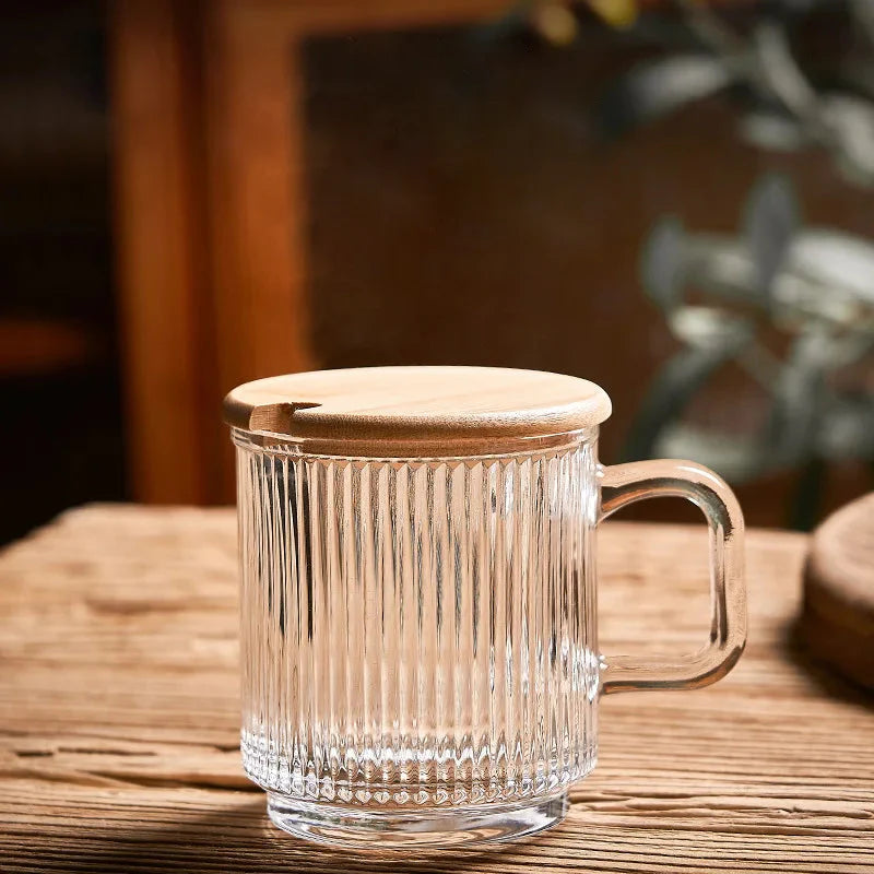 Linear Elegance Glass Mug