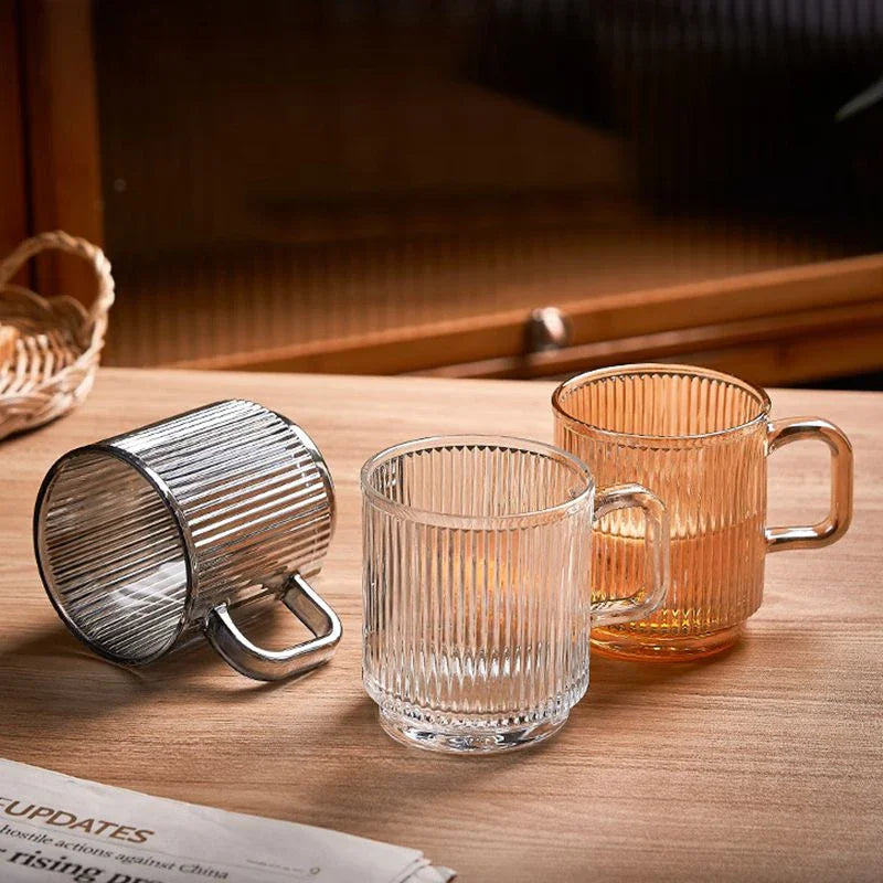 Linear Elegance Glass Mug