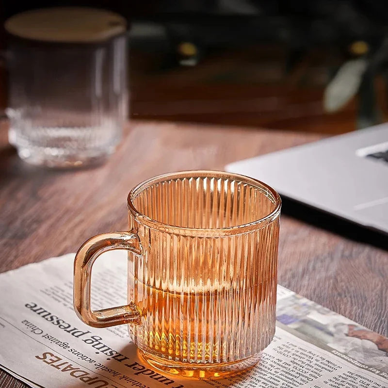 Linear Elegance Glass Mug