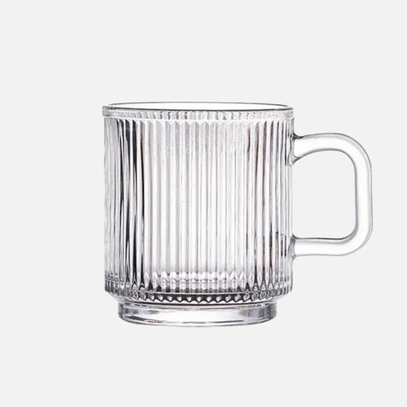 Linear Elegance Glass Mug