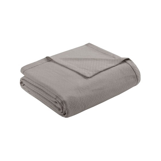 Liquid Cotton Blanket Grey