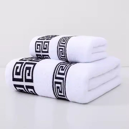 Casa Luxe Athena Cotton Towel Set | 2pcs Imperial White