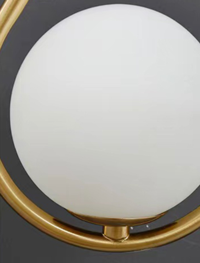 Loop Brass and Sphere Sconce - Final Sale