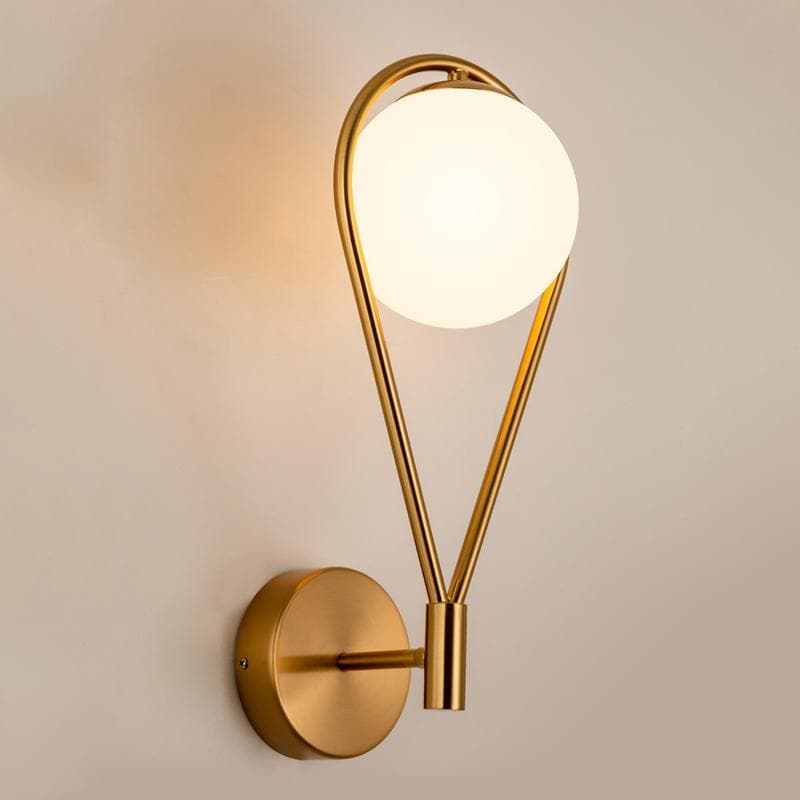 Loop Brass and Sphere Sconce - Final Sale