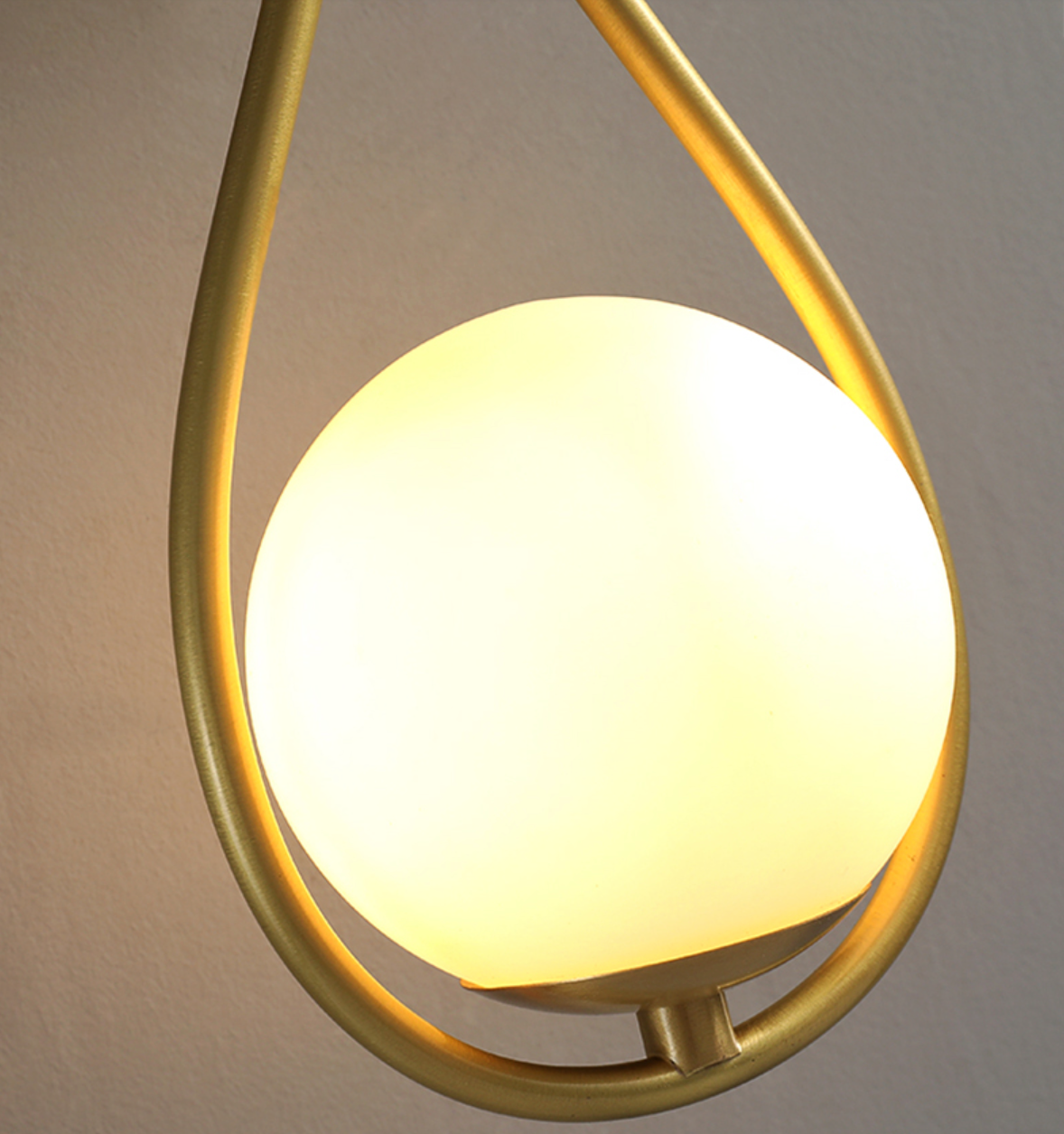 Loop Brass and Sphere Sconce - Final Sale