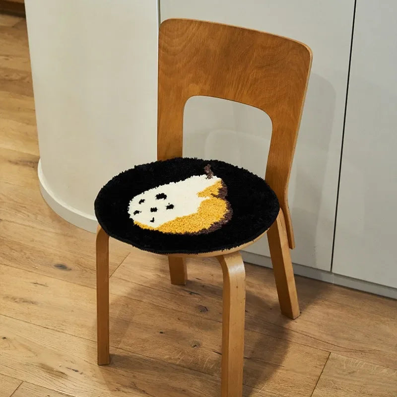 Love & Fruit Tufted Seat Cushions & Rug Round Pear