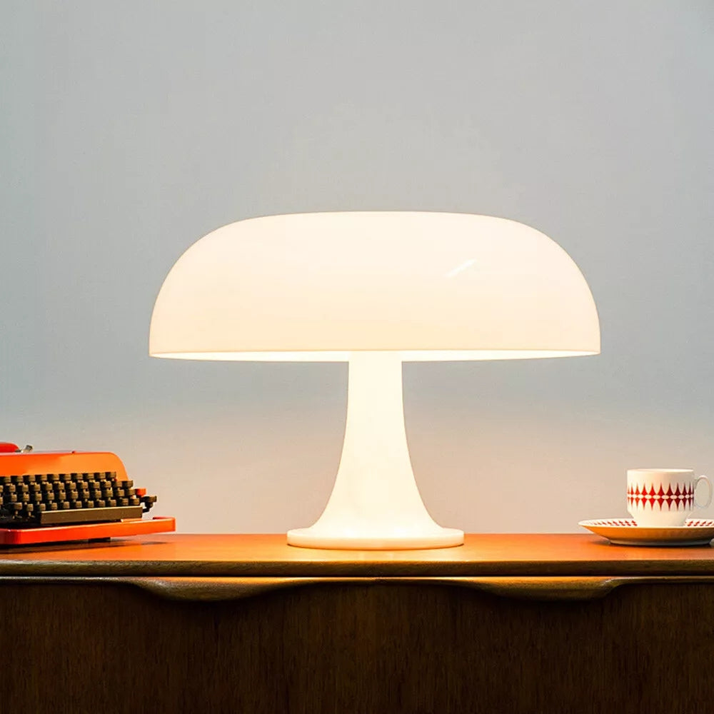 Lucente LED Mushroom Table Lamp Opal White