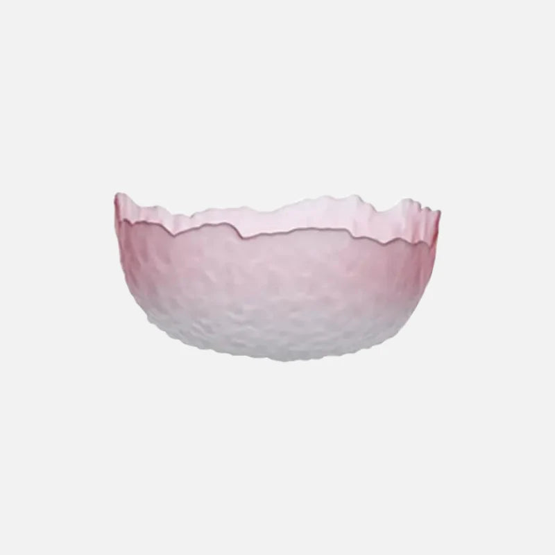 Lulu Frosted Dessert Bowl Pink Large