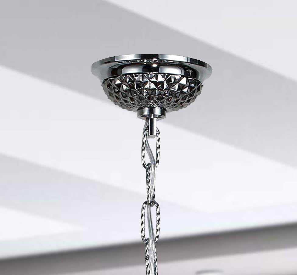 Lumiere Chrome and Crystal Chandelier Light