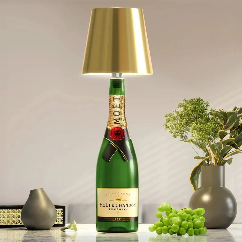 Lumière™ - Wireless LED Bottle Lamp Gold