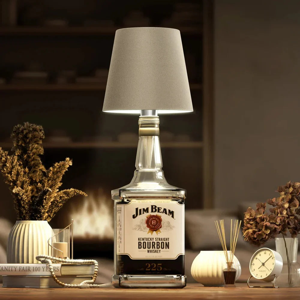 Lumière™ - Wireless LED Bottle Lamp Silver