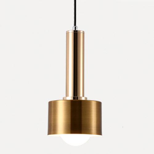 Lumina Colored Pendant Lights Cylinder Gold