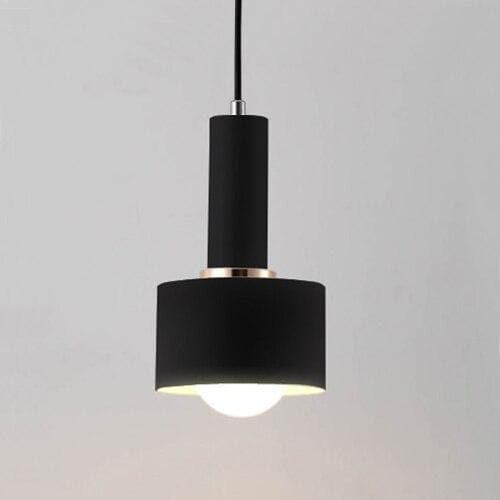 Lumina Colored Pendant Lights Cylinder Black
