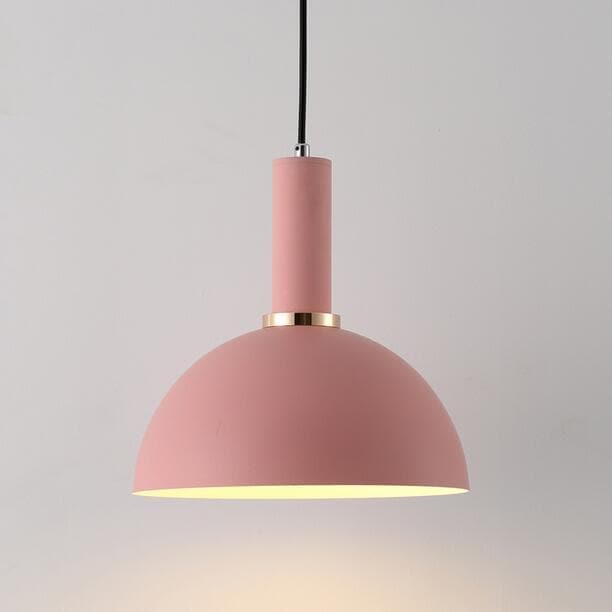 Lumina Colored Pendant Lights Half Moon Pink