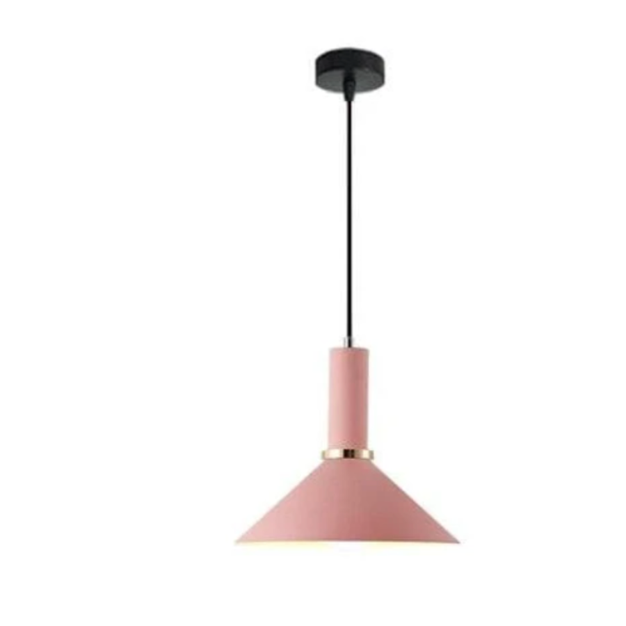 Lumina Colored Pendant Lights Cone Pink