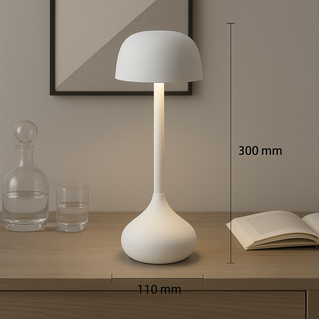 Luna Glow Desk Lamp Matte Cloud
