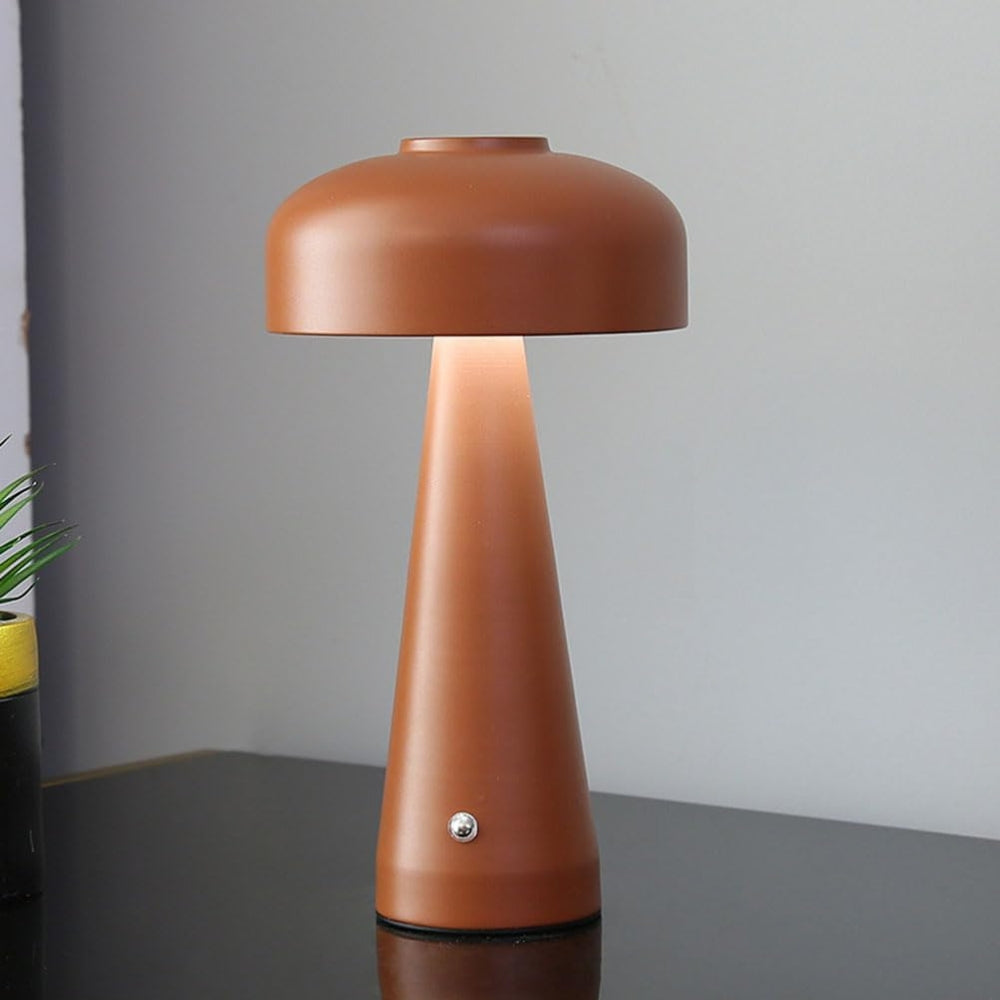 Luna Glow Frosted Table Light Amber Glow