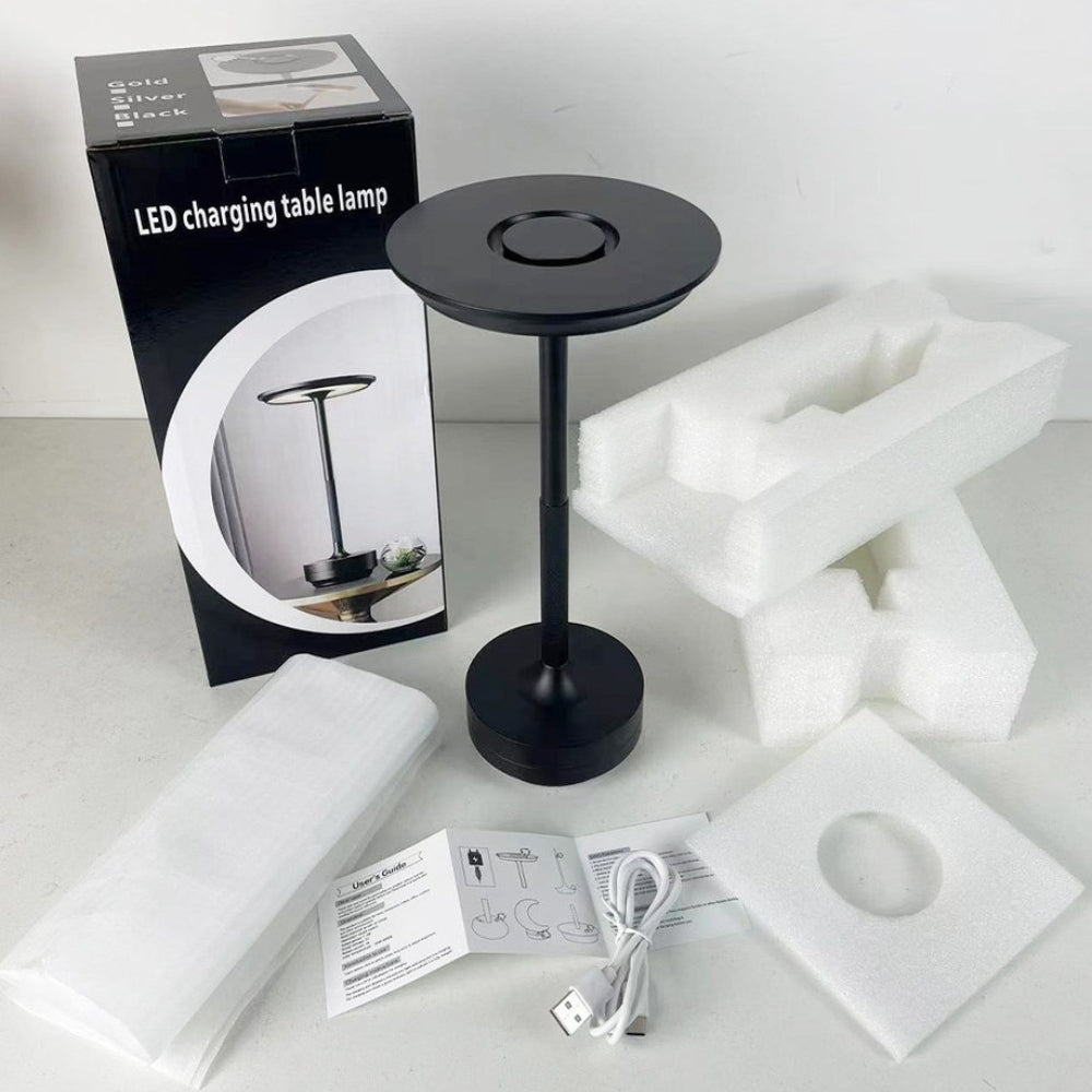 Lunox LED Rechargeable Desk Lamp Matte Black