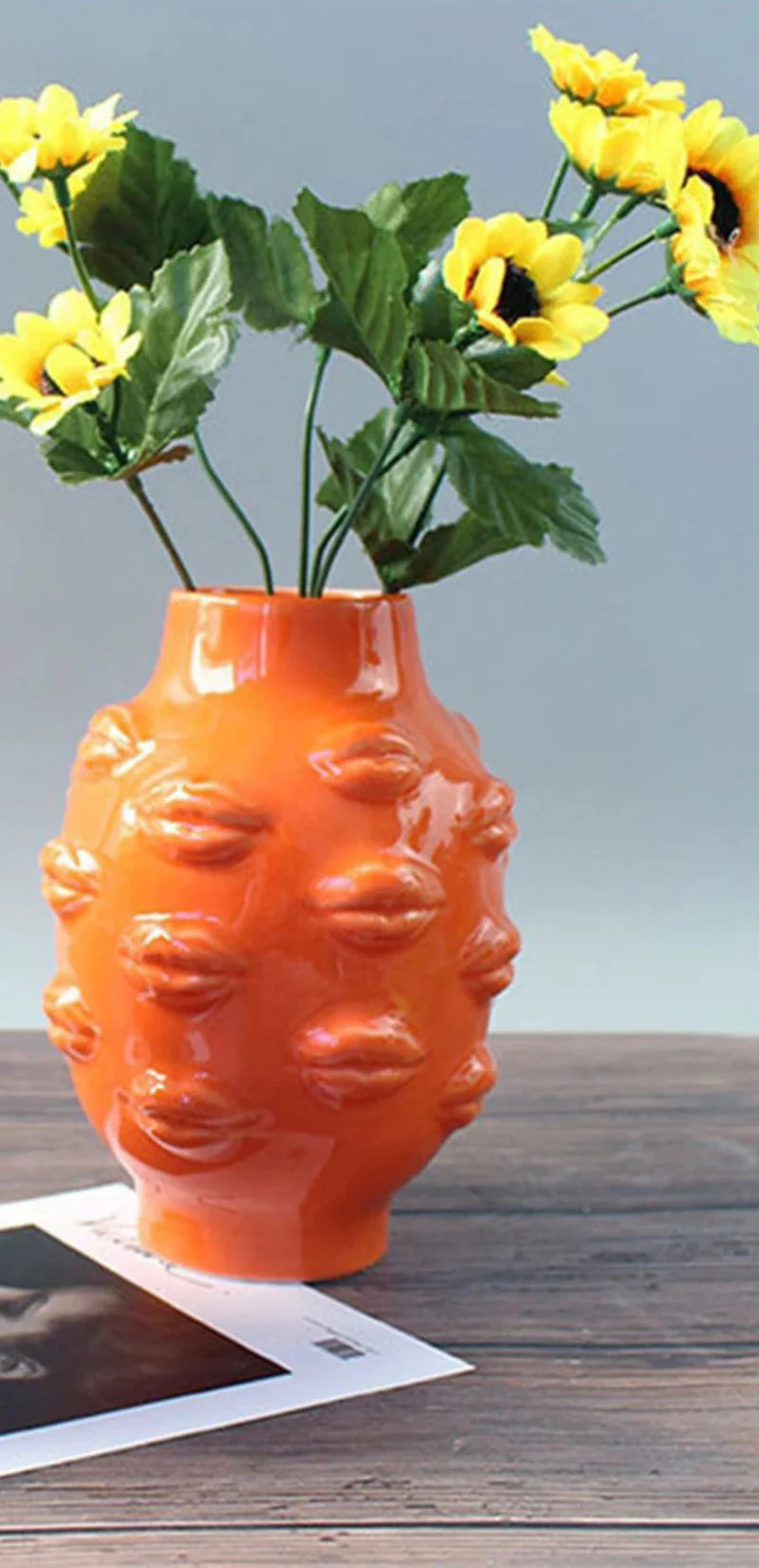 Lush Lips Ceramic Vase
