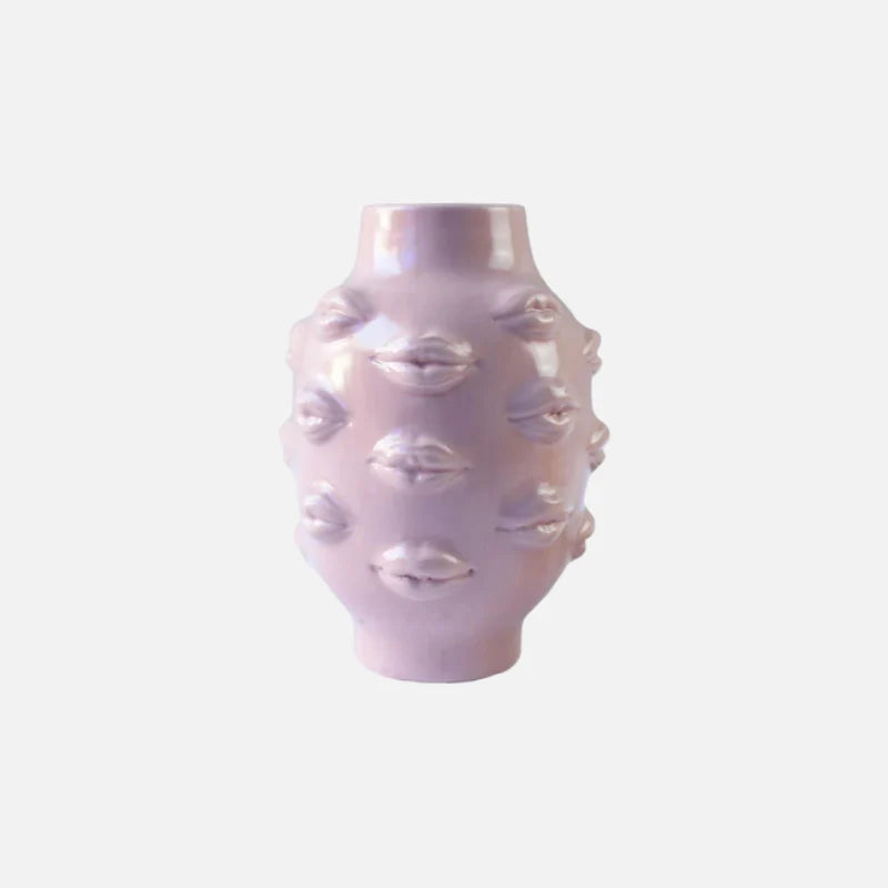 Lush Lips Ceramic Vase