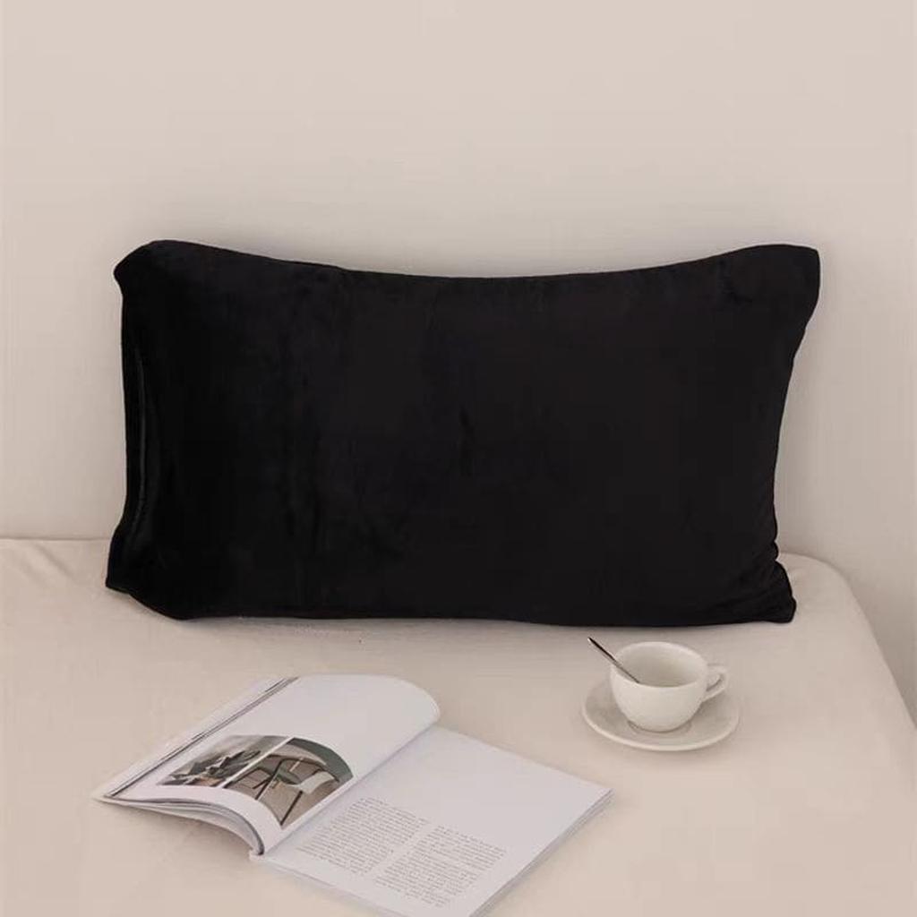 Lush Velvet Pillow Covers Black
