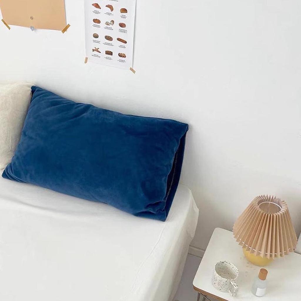 Lush Velvet Pillow Covers Navy