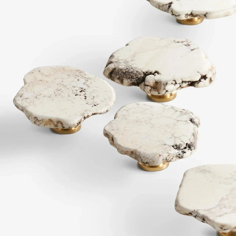 Luxe White Turquoise Stone Knob & Pull