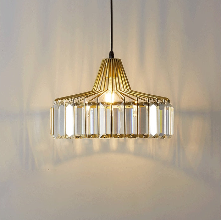 Luxury Contrast Crystal Pendant Light