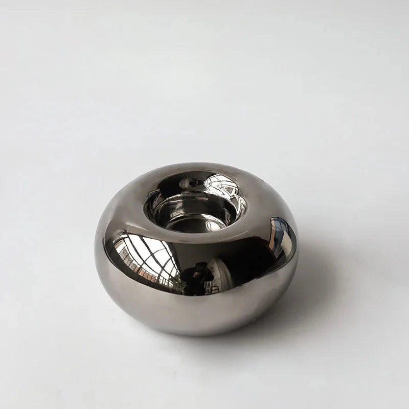 Luxury Electroplating Ceramic Candlestick X Large