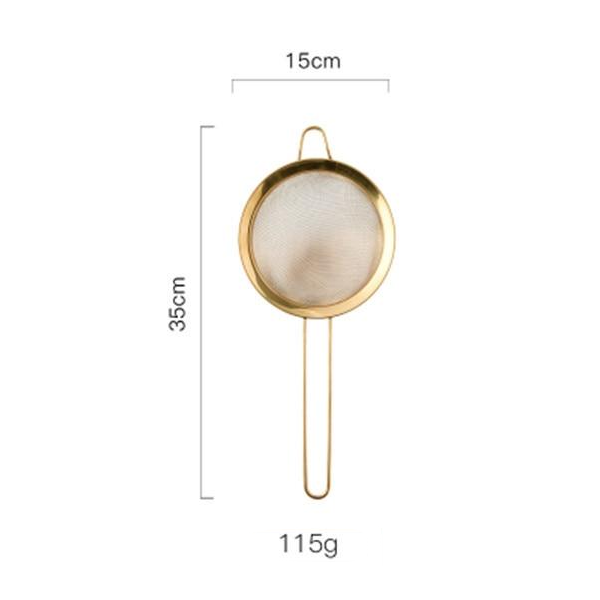 Luxury Gold Stainless Steel Baking Utensil Set Medium Colander