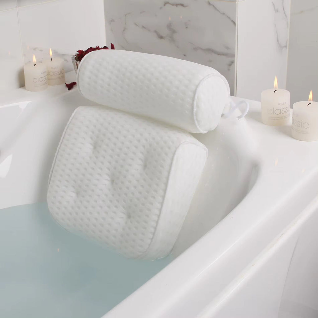 Luxury Bath Pillow with Suction Cups