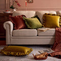 Luxury Velvet Cushion Cover with Ruffle