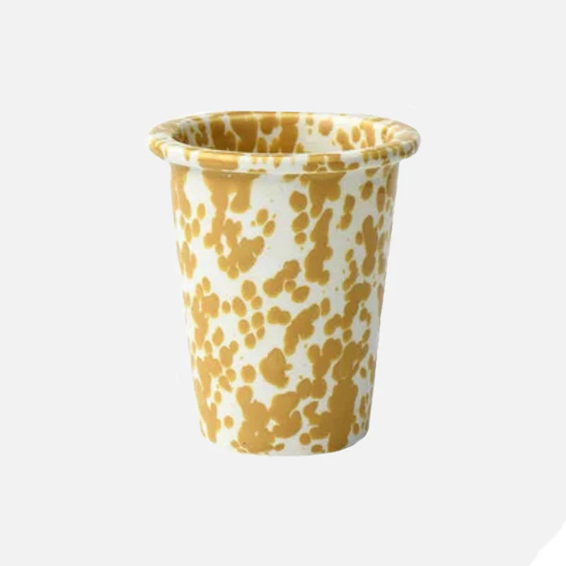 Lydia Retro Enamel Cup Yellow