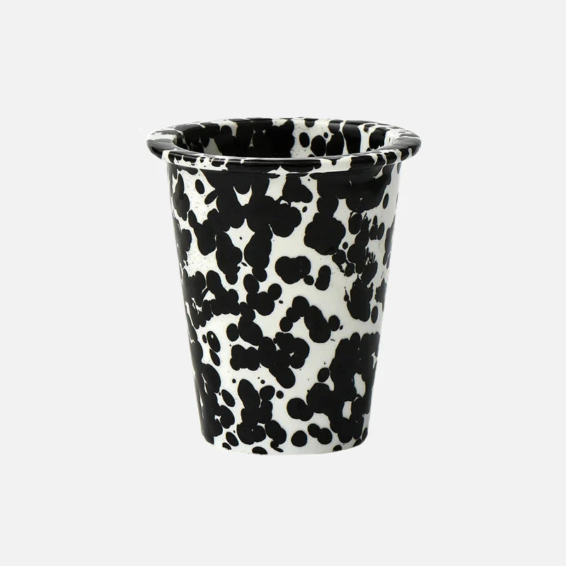 Lydia Retro Enamel Cup Black