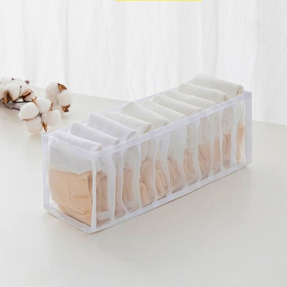 Drawer Clothes Organizers White Small (11 Slots)