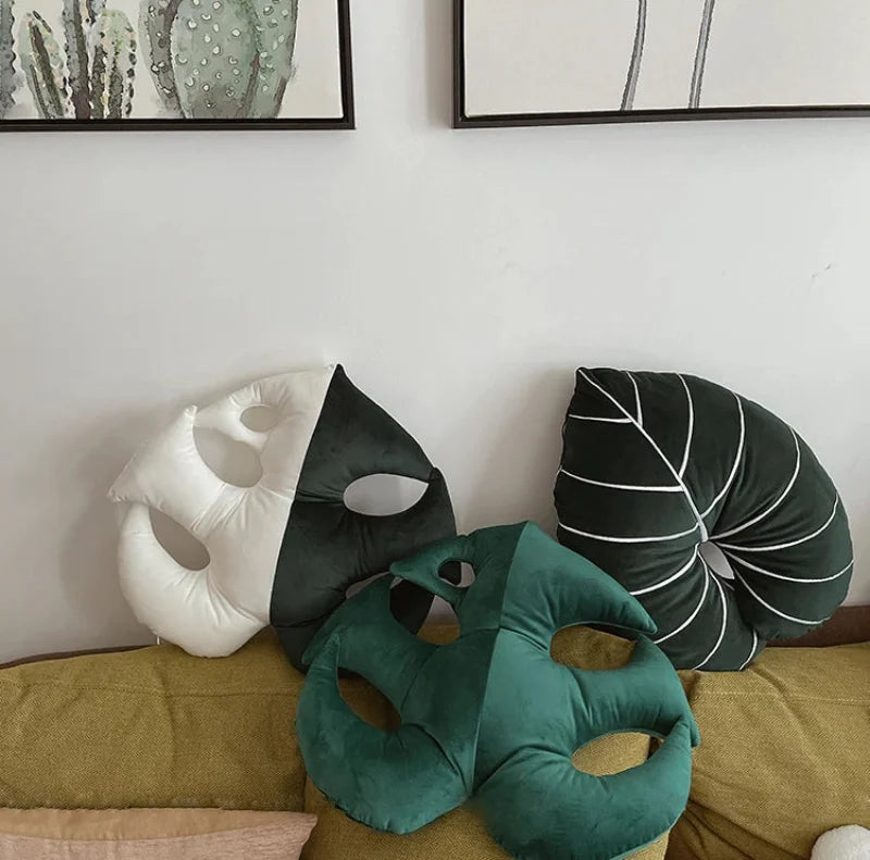 Botanic Bliss Leaf Pillow