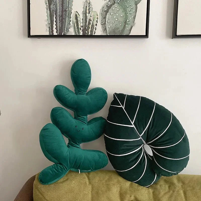 Botanic Bliss Leaf Pillow