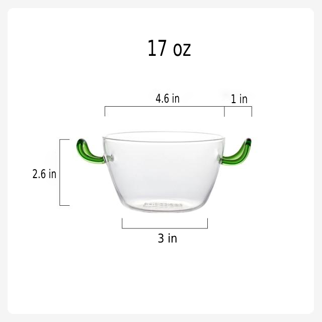 Macarena Multipurpose Glass Bowl Curved Bowl