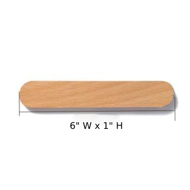 Magnetic Wooden Wall Key Holder Large Beech Wood
